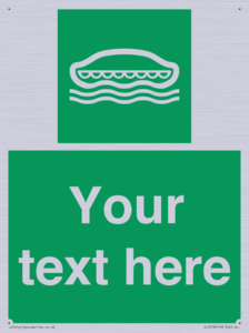 Custom sign safe condition Lifeboat